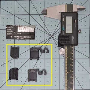Mitutoyo 500-133 CD-6"B Battery Lid + 2 Thumb Roller Upgrade Covers (3D Printed) - Picture 1 of 8