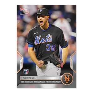 2022 MLB Topps Now - TYLOR MEGILL RC #106 - PR: 1923 - Scoreless Historic Night - Picture 1 of 2