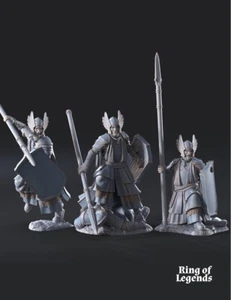 3x Castillo Gris Guardias del Árbol - Juegos Davale - Mesa Herr der Ringe - Imagen 1 de 4