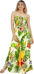 HAPPY BAY Women's Casual Maxi Strapless Dresses Summer Tube Dress L-XL White, - Picture 1 of 3