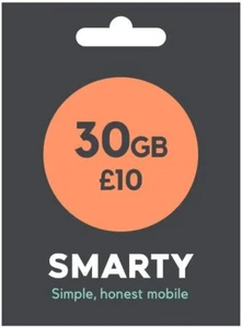 OFFICIAL SEALED Smarty Network Sim Card STANDARD & MICRO & NANO powered by Three - Picture 1 of 4