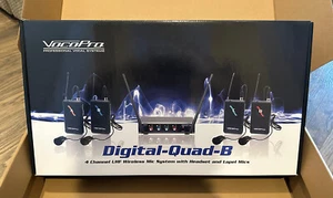 Vocopro® DIGITAL-QUAD-B2 Hybrid 4-Channel LAVALIERE HEADSET WIRELESS MICROPHONE - Picture 1 of 13