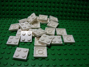 ** LOTE 25 CT ** Lego NUEVO Blanco 2 x 2 Placas Piezas Lote de 25 - Imagen 1 de 1
