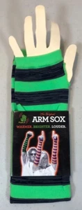 FiveLo Blue Grey & Green Arm Sox Fingerless Gloves Fan Seattle Seahawks Colors - Picture 1 of 2