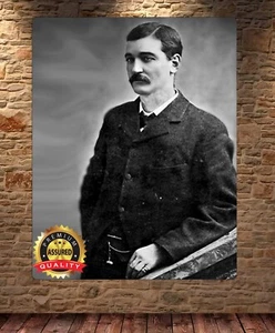 Letrero de metal Bat Masterson - Restaurado - Raro 11 x 14 - Imagen 1 de 4