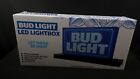 Man Cave Bud Light LED Lightbox 12" x 2.5" Micro USB Power Game Room Bar  New