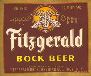 FITZGERALD BOCK BEER LABEL T SHIRT TROY NEW YORK SIZES SMALL-XXXLARGE (F - Picture 1 of 1