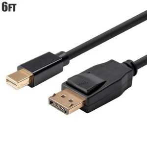 6FT Mini DisplayPort to Display Port DP 1.2 Cable Cord Video Monitor MacBook - Picture 1 of 5