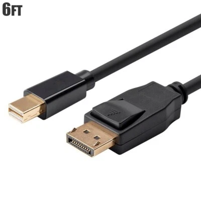6FT Mini DisplayPort to Display Port DP 1.2 Cable Cord Video Monitor MacBook - Image 1 of 4