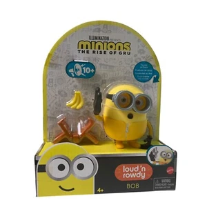 Minions Loud n Rowdy Bob Talking Action Figure Kung Fu Bench Jouet Rise of Gru - Photo 1/4