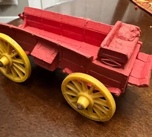 Vintage 1960 AUBURN RUBBER WAGON Sleeping Dog 5.5" Long - Picture 1 of 6