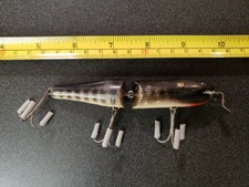 Plastic Creek Chub 2600 Jointed Pikie Black Lure Fishing
