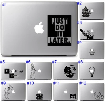 Apple Macbook Air Pro 13 15 Laptop Decal Sticker Vinyl Transfer Fun Typography - Image 1 of 2