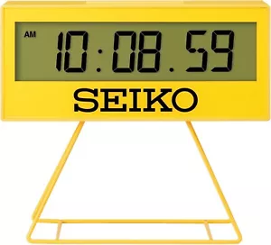 Seiko Uhr Digital Wecker Timer Mini Clock Gelb SQ817Y 6.22x6.93x2.56in - Bild 1 von 8