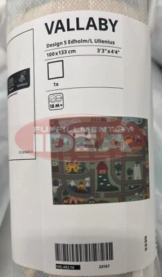 Nueva alfombra verde IKEA VALLABY 100x133 cm (3 '3 "x4 ' 4") 105.482.16 Foto 1 de 2