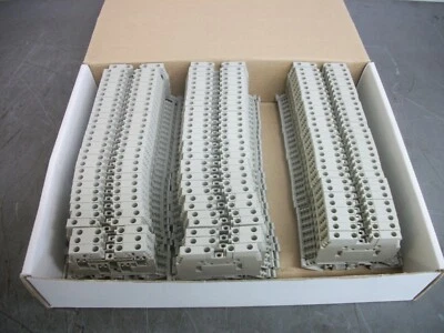 TELEMECANIQUE BOX OF 89 4mm2 DOUBLE DECK TERMINAL BLOCKS AB1ETN235U NIB - Image 1 of 3