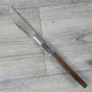 Ekco Eterna LA JOYA Butter Knife Stainless Synthetic Wood Handle Silverware - Picture 1 of 4