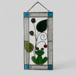 Handcrafted 3 D-Stained Glass Frog 12” x 6” - Picture 1 of 7