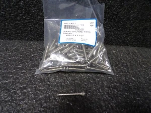 18-8 Oval Head Type A Phillips #10-12 X 1-1/2 Sheet Metal Screw 100PK MJ - Picture 1 of 5
