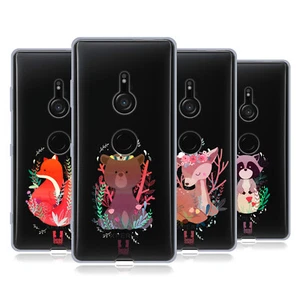 HEAD CASE DESIGNS WOODLAND ANIMALS SOFT GEL CASE FOR SONY PHONES 1 - Picture 1 of 11