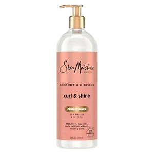 Shea Moisture Curl & Shine Conditioner Coconut & Hibiscus 24oz - Picture 1 of 9