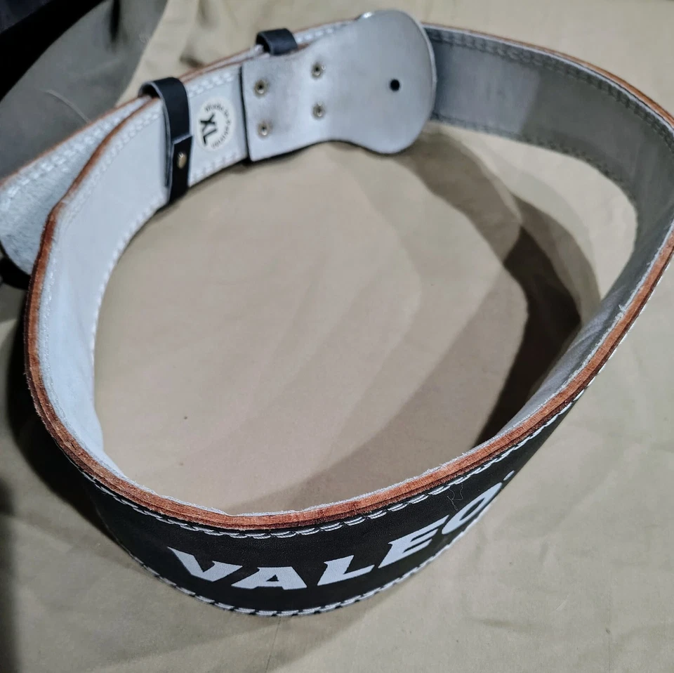 Cinturón Ajustable Valeo 4" Cuero Acolchado Levantamiento de Pesas Pequeño Foto 1 de 1