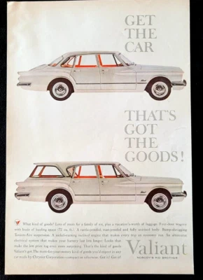 Plymouth Valiant 1960 Vintage print Ad — 第 1/3 张图片