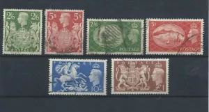 Great Britain King George Arms, Victory & Dragon Used but VF - Picture 1 of 2