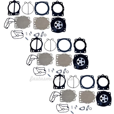 3 x Carburetor Rebuild Kit for Kawasaki Jet Ski 750 900 1100 STX XIR ZXI - Image 1 of 4