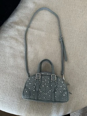 ZARA 全新女式水钻和扣蓝色牛仔包 REF:6073/110 — 第 1/4 张图片