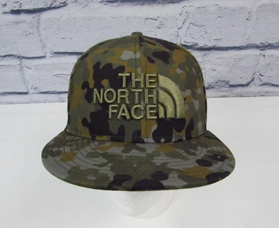 Gorra ajustada The North Face X New Era para hombre 7 1/4 verde camuflaje 59Fifty RARA Foto 1 de 4
