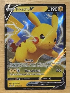 Pikachu V SWSH061 SWSH: Schwert & Schild Promo Karten Holo - Bild 1 von 3