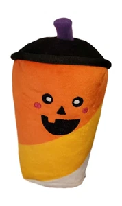 Zippy Paws Halloween Candy Corn Dog Plush Toy Squeaky Orange Yellow White - Picture 1 of 2