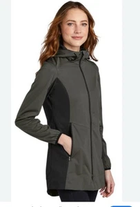 Chaqueta para mujer L 719 Port Authority activa con capucha caparazón suave talla XS gris/negro - Imagen 1 de 8