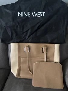 Nine West Tan And Cream Tote - Picture 1 of 6
