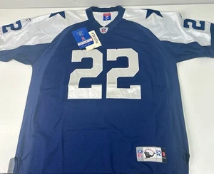 Maglia Reebok Dallas Cowboys Emmitt Smith #22 Uomo Tg 52 Throwback Nuova con etichette - Foto 1 di 3