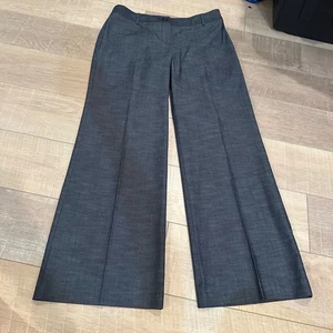 ANN TAYLOR WOMENS SIZE 10 ANN DENIM COLOR WIDE LEG PANTS - Picture 1 of 10