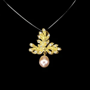 925 Sterling Silver Necklace Drop Pearl Natural Gemstone Jewelry 18inches - Picture 1 of 14