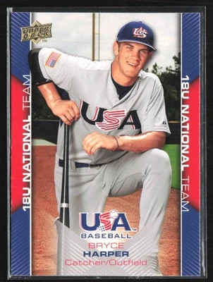 Bryce Harper 2009 Upper Deck EUA caixa de beisebol conjunto B #EUA-30 EUA - Imagem 1 de 3