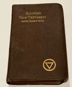 Antique 1901 Soldiers New Testament Pocket Bible Thomas Nelson & Sons - Picture 1 of 8