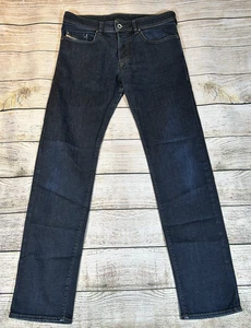 Diesel Jeans Uomo W30 L32 Blu Denim Buster Regular Slim Conico 0607A_Elastico - Foto 1 di 21