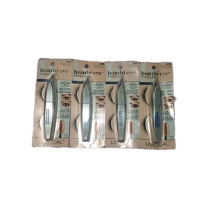 4 PACK L'OREAL BAMBI EYE WATERPROOF MASCARA #405 BLACKEST BLACK 0.21 OZ NEW - Picture 1 of 1