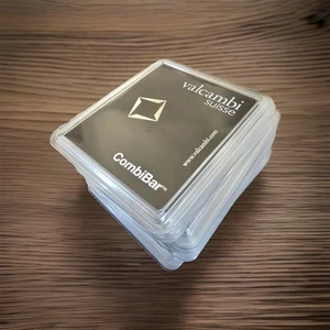 100 Gram Silver Valcambi CombiBar 100×1 Gram Silver Bars Assay Card Only x21 - Picture 1 of 4