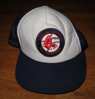 Boston Red Sox A.L. 1986 vintage Gorra de malla Champions (Snap Back) ROGER CLEMENS Foto 1 de 4