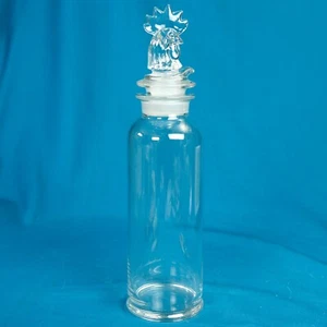 VINTAGE Heisey Glass Cobel Cocktail Shaker w/Rooster Stopper - 16 Inches c. 1932 - Picture 1 of 14