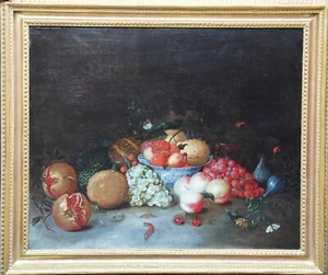 LEENDERT DE LAEFF NIEDERLÄNDISCH 17. JAHRHUNDERT KUNST ALTER MEISTER STILLLEBEN ÖLGEMÄLDE - Bild 1 von 12