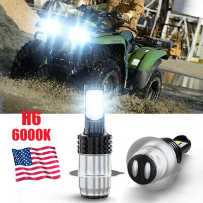 For Kawasaki Prairie 360 2003-13 H6 White LED Hyper Headlight Bulbs Lights Bulb - Image 1 of 4