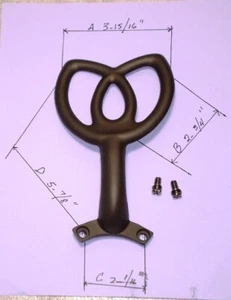 52” BROOKHURST HAMPTON BAY OIL RUBBED BRONZE CEILING FAN BLADE ARM REPLACEMENT - Picture 1 of 6