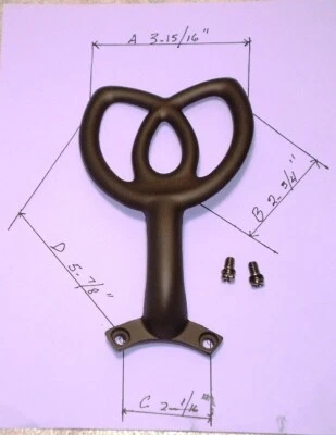 52” BROOKHURST HAMPTON BAY OIL RUBBED BRONZE CEILING FAN BLADE ARM REPLACEMENT - Image 1 of 4