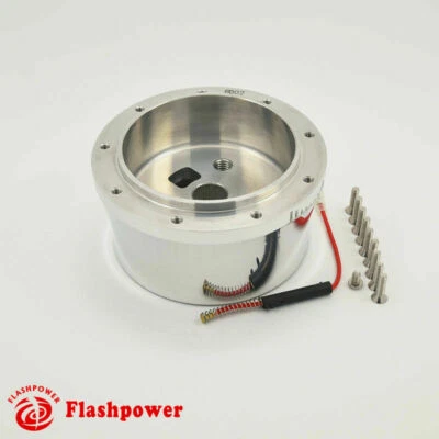 9 Bolt Steering Wheel Hub Adapter Flaming River, Ididit, GM, Chevy Polished - Image 1 of 4